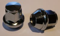 Ford OE new style medium width taper replacement 1 piece chrome nut