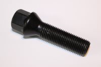 Wheel bolt Black 14mm 1.5 thread taper longer lengths