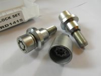 Evo 5 Lock bolts for T5 Transporter with Land Rover wheels.