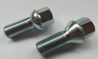 Wheel bolts 14mm 1.5 thread, taper and R12 radius seating