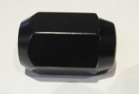 13-16ths Hex Standard USA Acorn wheel nuts in Black